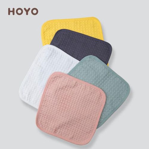 Toalla Hoyo He Yan 25X25Cm Algodón 100% Set 5 Piezas Colores Bebé