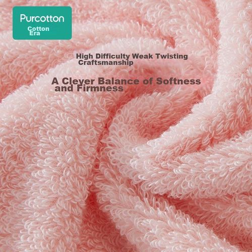 Toalla Purcotton Rostro 32X70Cm Rosa Flor De Cerezo