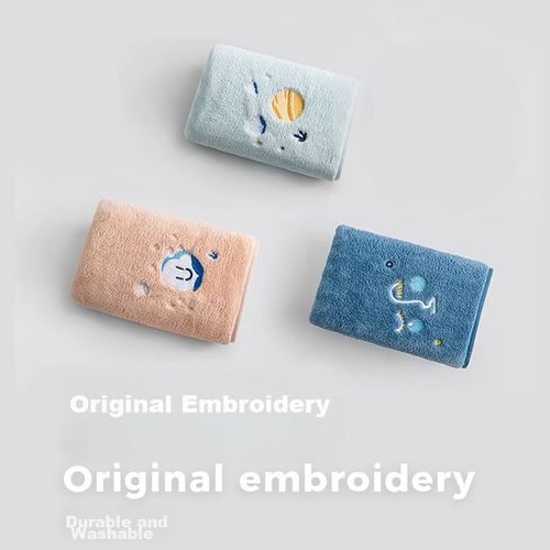 Toalla Facial Sanli Blue Moon 35X75Cm Antibacteriana 3Pzas Azul Y Rosa