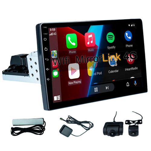 Autoestereo Vak 3900 1 Din 9 Con 2 Camaras Android Y Carplay