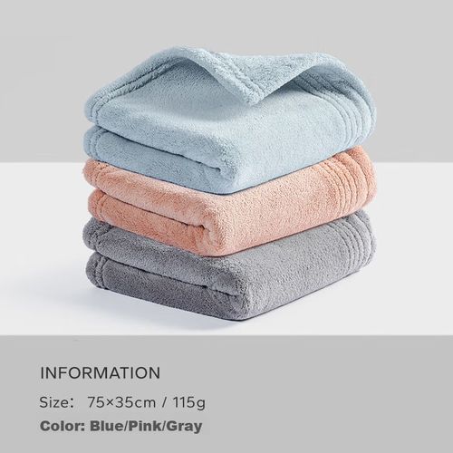 Toalla Facial Muji 75X35Cm Paquete 3Pzas Colores Surtidos