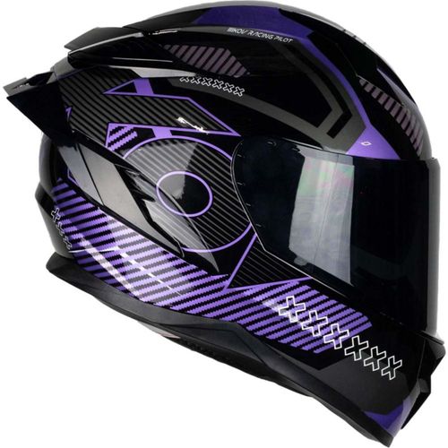 Casco Kov Knox Morado Integral Dot
