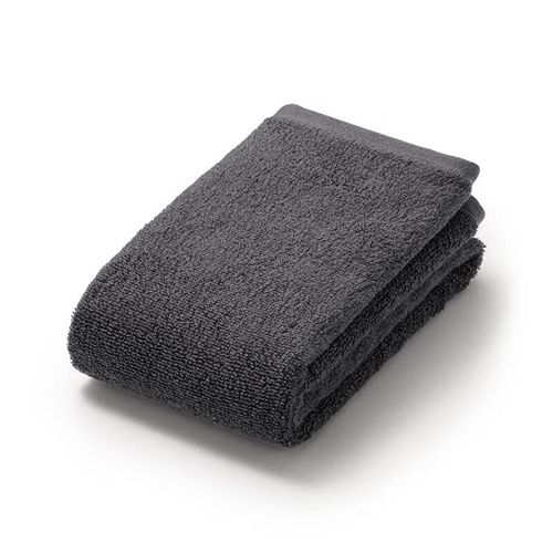Toalla Facial Muji 34X85Cm Algodón Gris Carbón