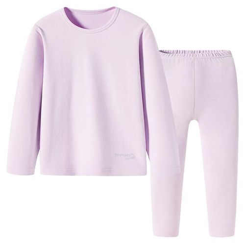 Conjunto de ropa interior de algodón para niña de manga larga