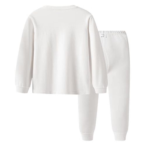 Conjunto térmico de algodón para niña cuello alto