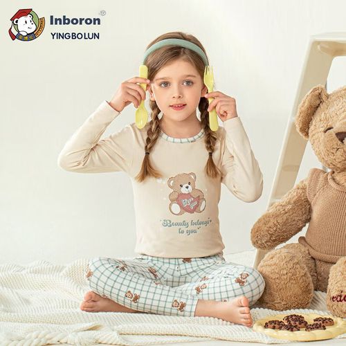 Conjunto de pijama de algodón para niña