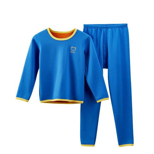 Conjunto térmico de algodón para niños y niñas 2 pzas camiseta y pantalón