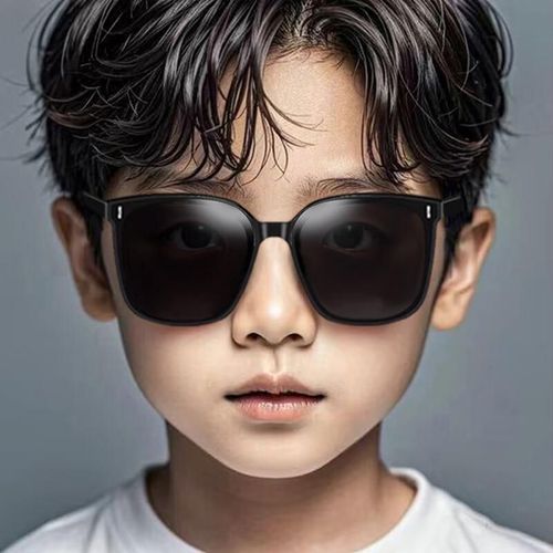 Gafas de sol niños silicona marco negro