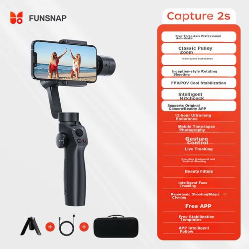 Estabilizador De Celular Funsnap 2S 3 Ejes Anti Sacudidas