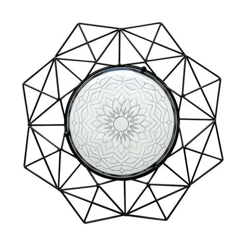 Lampara De Techo Luz Ideal, Mándala Diamantado 2 Focos.