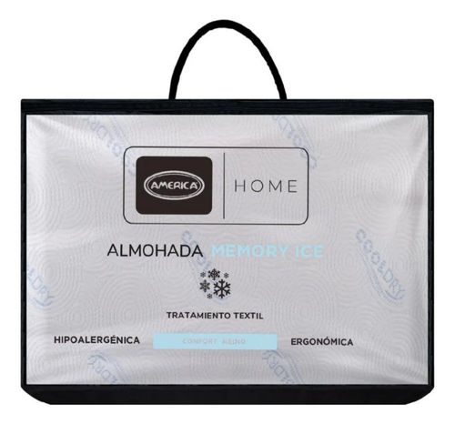 Almohada America Home Memory ICE Estándar Memory Foam Tratamiento Textil Ergonómica