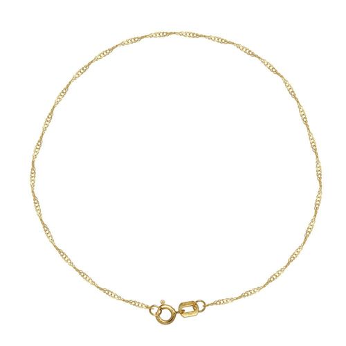 Pulsera Italiana Tejido Singapur 013 medida 18cm Oro 10k Horoz E829 V12