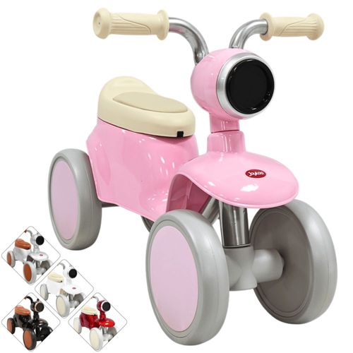 Montable Correpasillos para Niños con Luz y Sonido Coche Musical Apto a Partir de 1 año y Soporta hasta 16 kg - Rosa