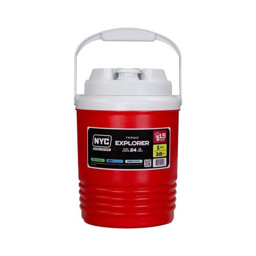 Termo 1 Galón Marca Nyc Explorer Rojo