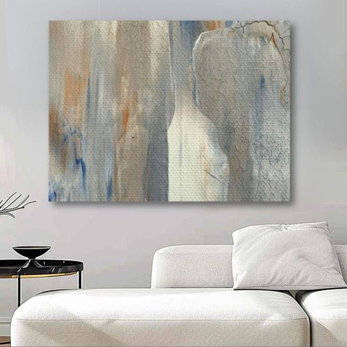 Cuadro Decorativo Abstracto 80x120cm Velo de Ceniza