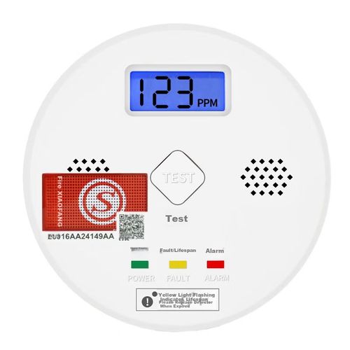 Detector de monóxido de carbono LFang, Alarma sonora y luminosa, Modelo 1230