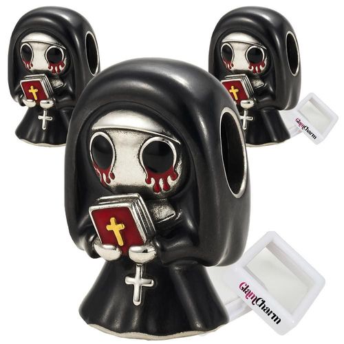 Charm plata S925 estilo místico MXCDU-003 MoviesNun01 Dije metálico estilo siniestro