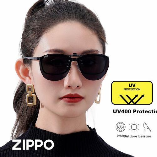 Clip-on Lentes Polarizados ZIPPO Acero Inoxidable Unisex