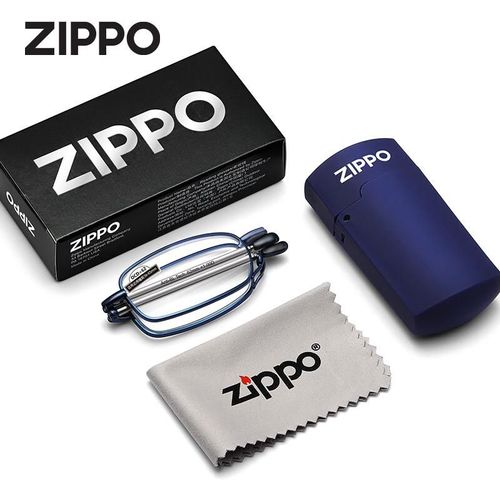 Lentes de Lectura ZIPPO Plegables Protección Luz Azul Unisex Negro