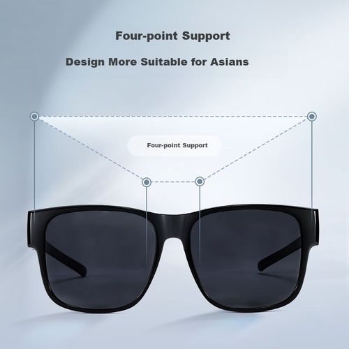 Lentes Solares Polarizados Marco Negro Unisex