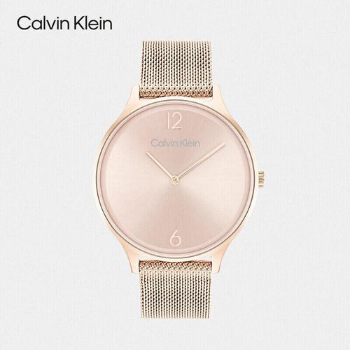 Reloj Calvin Klein 25200002 Cuarzo Acero Con Baño De Oro Para Mujer