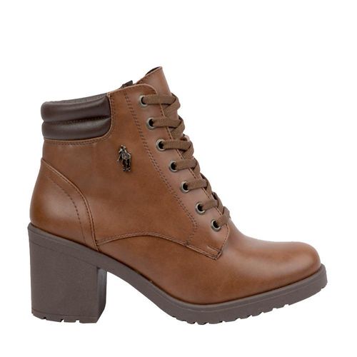 BOTA CORTA DAMA HPC POLO MILITAR 1056310 COLOR COGNAC