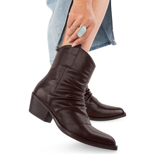 BOTA CORTA DAMA TIERRA BENDITA VAQUERO 1224155 COLOR CAFE