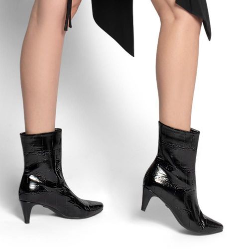 BOTA CORTA DAMA BELINDA PEREGRIN VESTIR 1238561 COLOR NEGRO