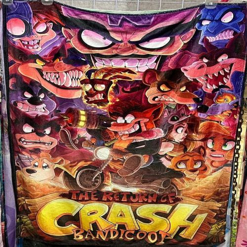 Exclusiva! Cobija Frazada Ultra Suave Crash Bandicoot