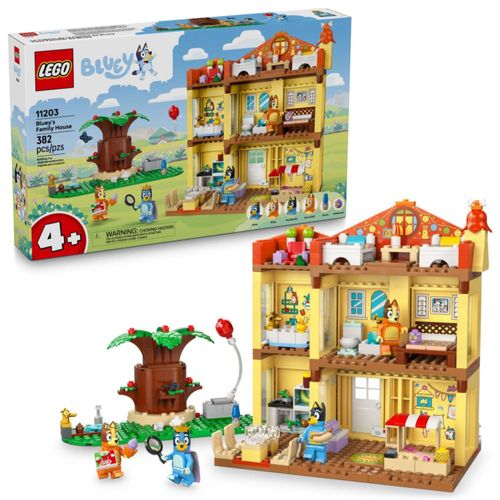 Juguete - LEGO - Bluey's Family House - 11203 - Con Bluey y 5 personaj