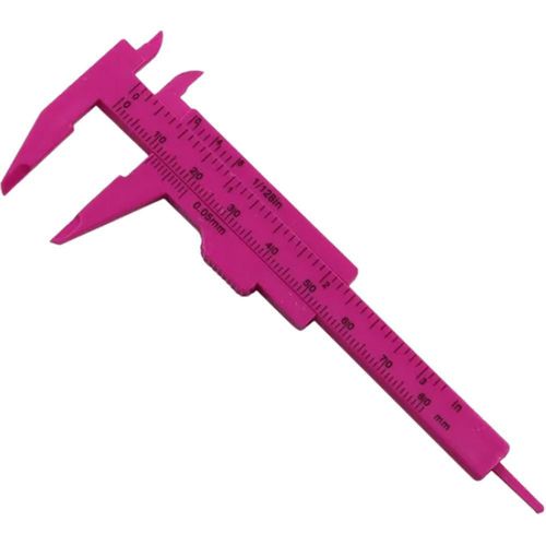 Mini calibrador plástico MXVEH-001 MiniVerniPink2 Medidor compacto de plástico