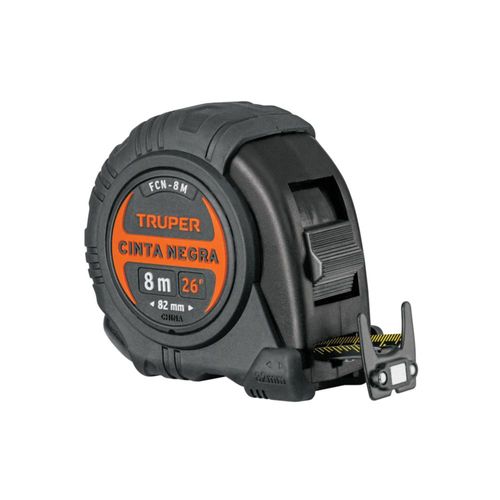Flexómetro Cinta Negra Truper 8 M Cinta 27 Mm 11747