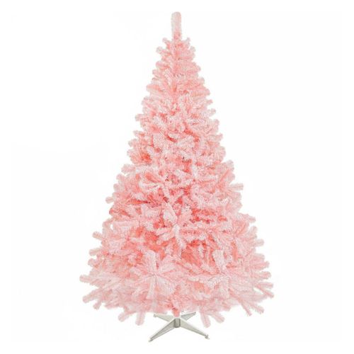Arbol de Navidad Rosa 2.10m Pino Jardimex con 1256 Ramas Frondosas Arbol Navideño Elegante y Moderno para Decoración Interior con Base Resistente