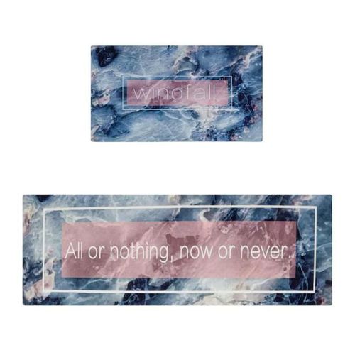 Juego 2 Tapetes de cocina baño antideslizante Galaxia