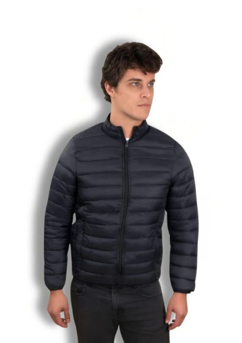 Chamarra Básica para Caballero Tallas Extras– Modelo AFX25323 Negro