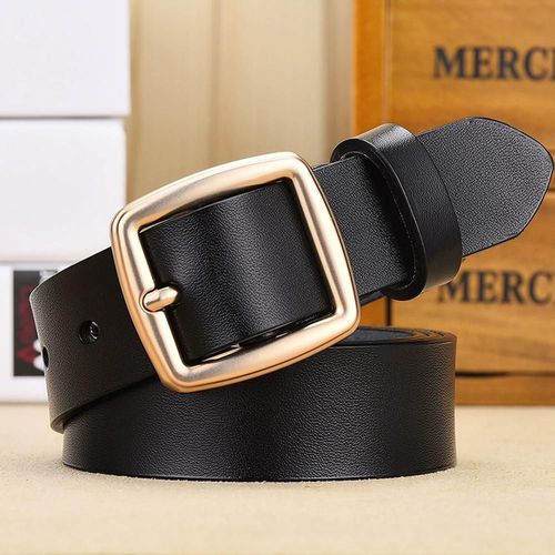 Cinturón para hombre de semicuero con hebilla clásica HOGAWAY