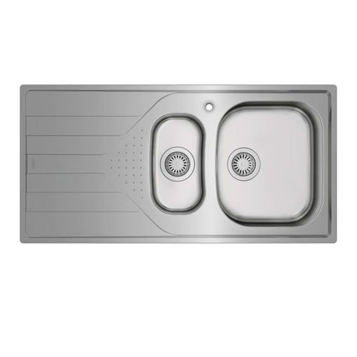 Tarja Empotre Acero Inox Teka UNIVERSE 60 T-XP 1 1/2 B 1D IZQ 2 Tinas