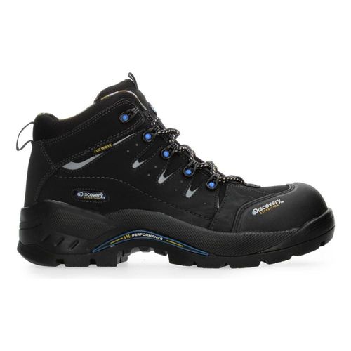 Bota Industrial Hombre Discovery Negro Cintas Antiderrapante 30 negro