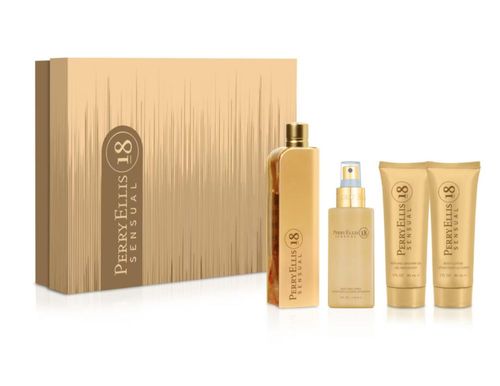 SET PERRY ELLIS 18 SENSUAL 4 PZS 100ML EDT SPARY/ SHOWER GEL 90 ML / BODY MIST 118ML SPRAY/ BODY LOTION 90ML