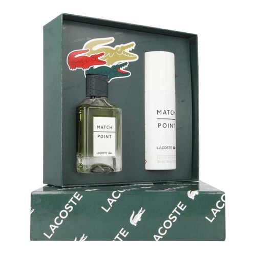 SET LACOSTE MATCH POINT 2PZS. 100ML EDT SPRAY/DESODORANTE 150ML SPRAY