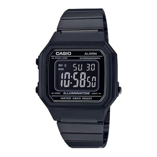 RELOJ CASIO METAL SILVER BLACK B650WB-1BVT