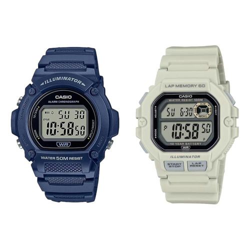 DUO RELOJ CASIO WS-1400H-8AVCF Y W-219H-2AVCF