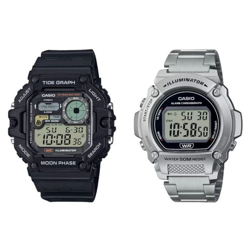 DUO RELOJS CASIO W-219HD-1AVCF Y WS-1700H-1AVCF