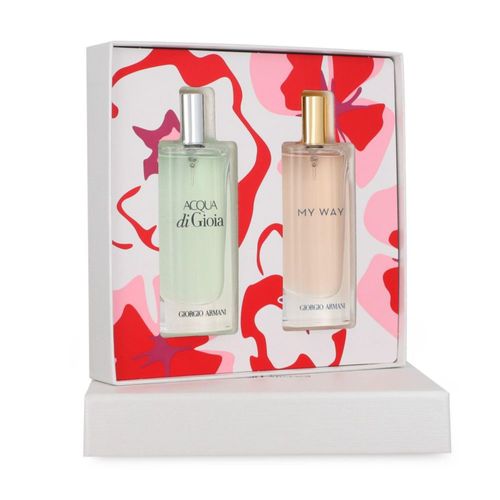 SET GIORGIO ARMANI 2PZS AQUA DI GIOIA 15ML EDP SPRAY/MY WAY 15ML EDP SPRAY