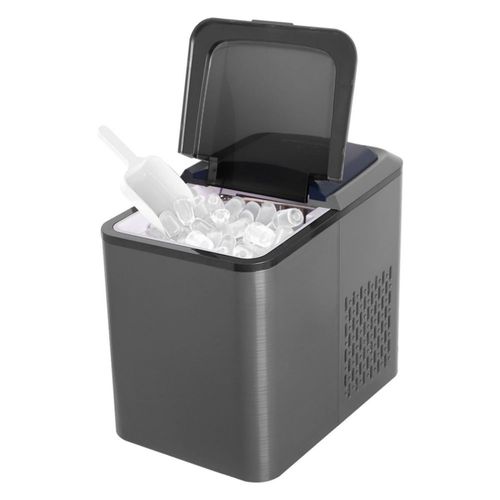 Máquina para hacer hielos DAHLIA Ice machine Beckon automática de 12kg por día hielo de 2 tamaños tipo bala con canasta y pala 127v