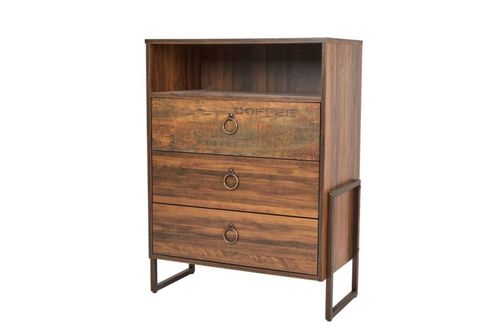 Comoda Cajonera Irina Nogal Rustico Kessa Muebles