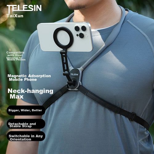 Soporte Telesin Magnético Para Cuello Max Gris