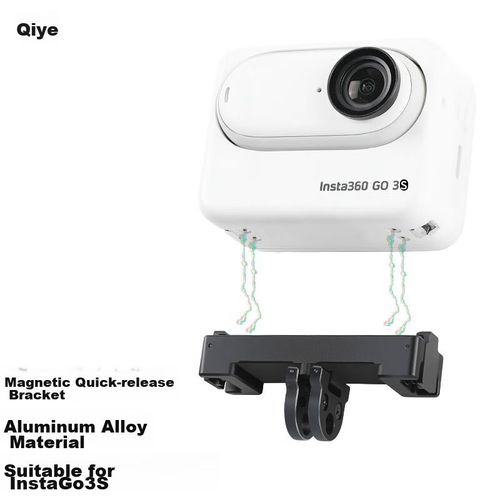 Soporte Qiyè Insta360 Go3S Magnético Negro