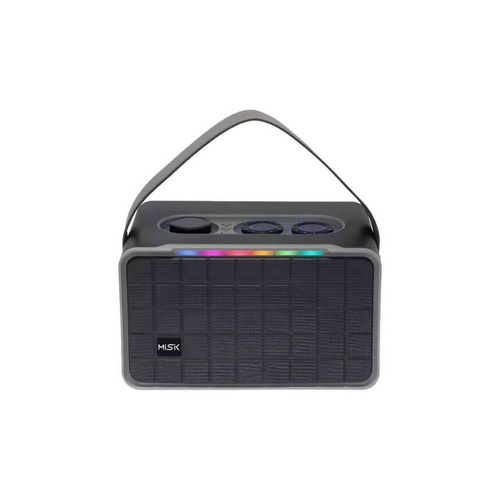 BOCINA MISIK MS258 RETRO 10000 W PMPO C/LUZ LED Y USB