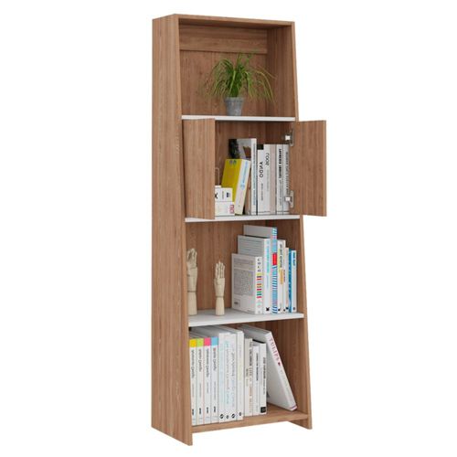 Librero Tanix Miel y Blanco